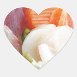 Sushi Japanisch Köstliches asiatisches Food Yummy Herz-Aufkleber