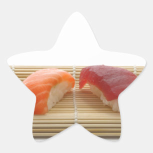 Sushi Japanisch Köstliches asiatisches Food Yummy Stern-Aufkleber