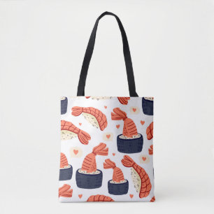 Sushi japanische Küche Nahtloses Muster Tasche