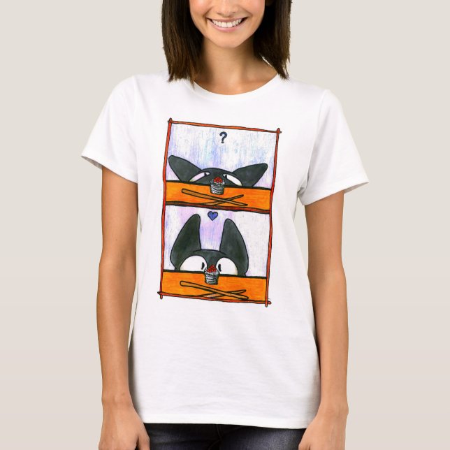 Sushi-Katze! Momma T-Shirt (Vorderseite)