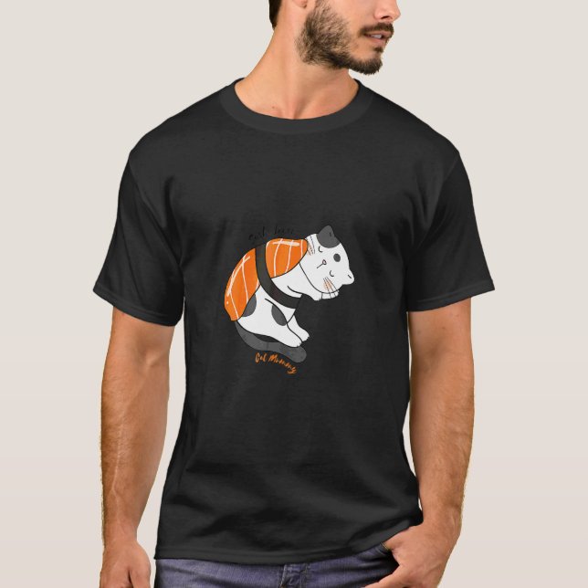 Sushi-Katze-Mutti T-Shirt (Vorderseite)