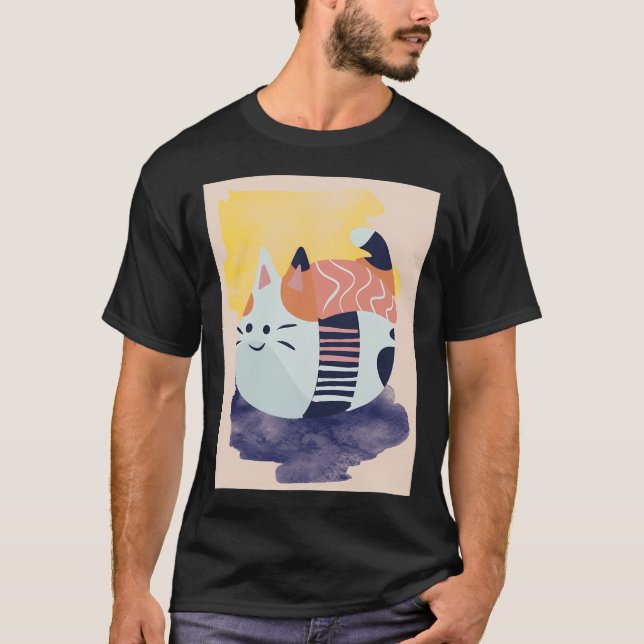 Sushi Katze T-Shirt (Vorderseite)