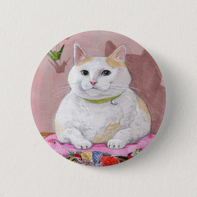 Sushi-Katzen-SashimiSweetie Button (Vorderseite)