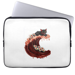 Sushi-Katzen-Träume Skurriles Japanisches Essen Ki Laptopschutzhülle