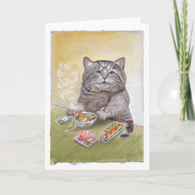 Sushi-KatzeTempuraUdon Karte (Vorderseite)