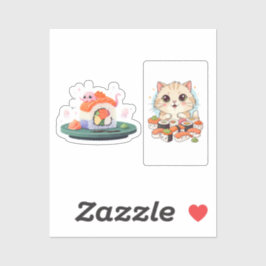 Sushi Kawai Stickers Aufkleber