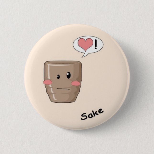 Sushi kawaii button (Vorderseite)