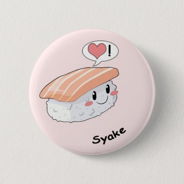 Sushi kawaii button (Vorderseite)