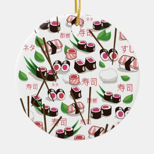 Sushi Keramik Ornament (Vorne)
