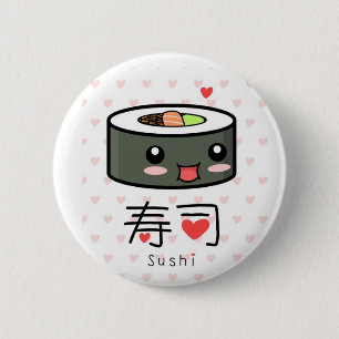 Sushi-Liebe-Button Button