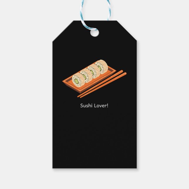 Sushi Lover Geschenkanhänger (Vorderseite)