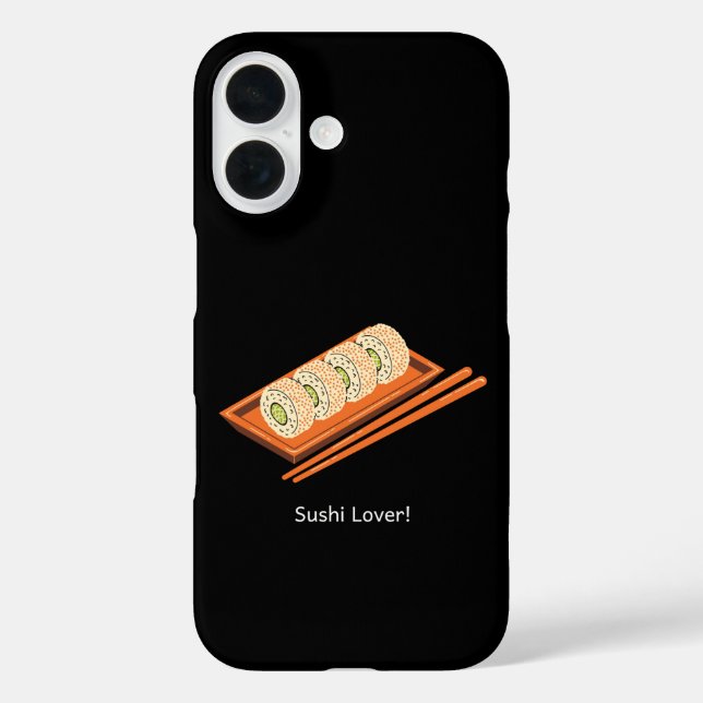 Sushi Lover iPhone 16 Hülle (Rückseite)