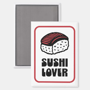 Sushi lover nigiri retro ästhetisch magnet