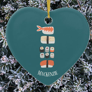 Sushi Lover Personalisierte Keramik Ornament