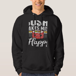 Sushi macht Miso glücklich Japanisches Essen Japan Hoodie