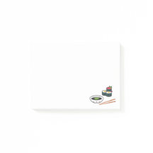 Sushi-Mahlzeit-Post-Itanmerkungen