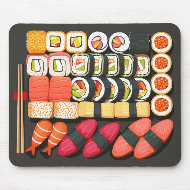 Sushi-Mauspad, Japan-Food-Maus Mousepad (Vorne)