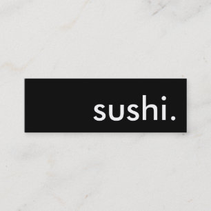 Sushi Mini Visitenkarte