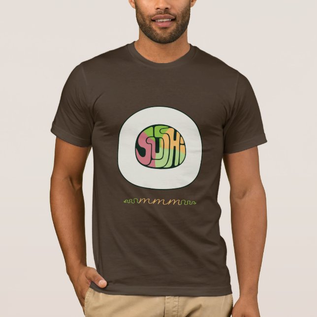 Sushi mmm Shirt (Vorderseite)