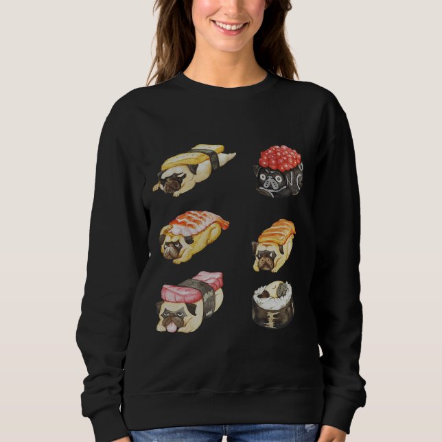 Sushi Mops Watercolor Classic T - Shirt 487 (Vorderseite)