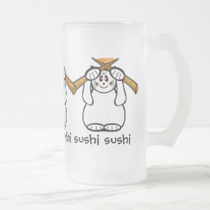 Sushi Mug Lucky Chat - Maneki Neko - Beckoning...