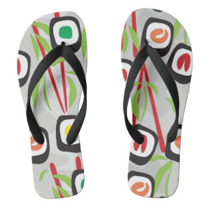 Sushi-Muster Flip Flops