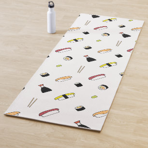 Sushi Muster Niedlich Illustration Lachs Orange Yogamatte