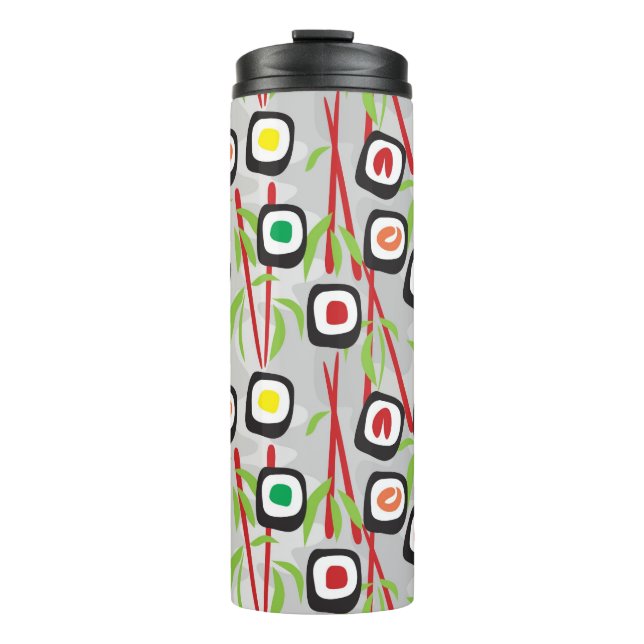 Sushi-Muster Thermosbecher (Vorderseite)
