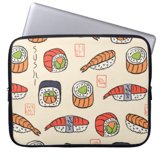 Sushi-nahtloses Muster Laptopschutzhülle