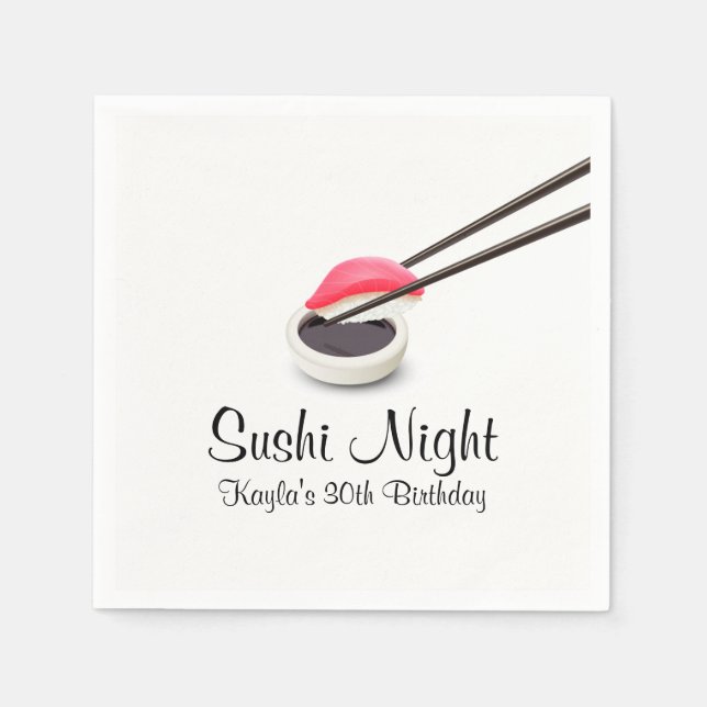Sushi Night Serviette (Vorderseite)