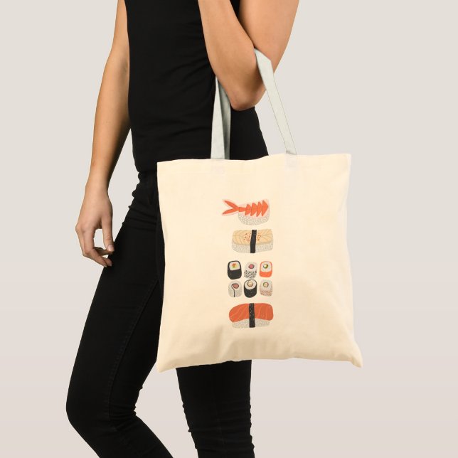 Sushi Nigiri Maki Roll Japonais Sac fourre-tout d' (Devant (produit))