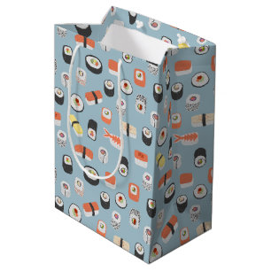 Sushi Nigiri Maki Roll Pattern Mittlere Geschenktüte