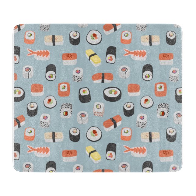 Sushi Nigiri Maki Roll Pattern Schneidebrett (Vorderseite)