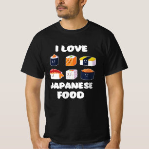 Sushi Noodles Anime Manga Funny Japan Otaku Outfit T-Shirt