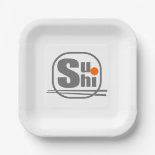 Sushi-Papierplatte Pappteller