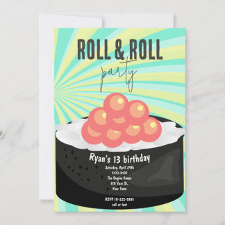 Sushi Party Einladung