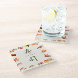 Sushi Party Invitation　寿司 Glasuntersetzer