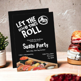 Sushi Party Ließ die Rolle der guten Zeiten japani Einladung