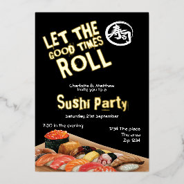 Sushi Party Ließ die Rolle der guten Zeiten japani Folieneinladung