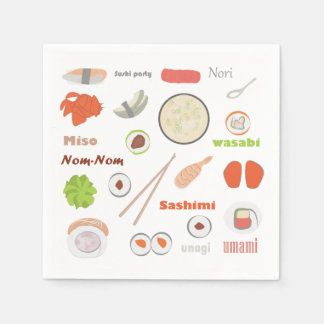 Sushi Party Napkins Serviette