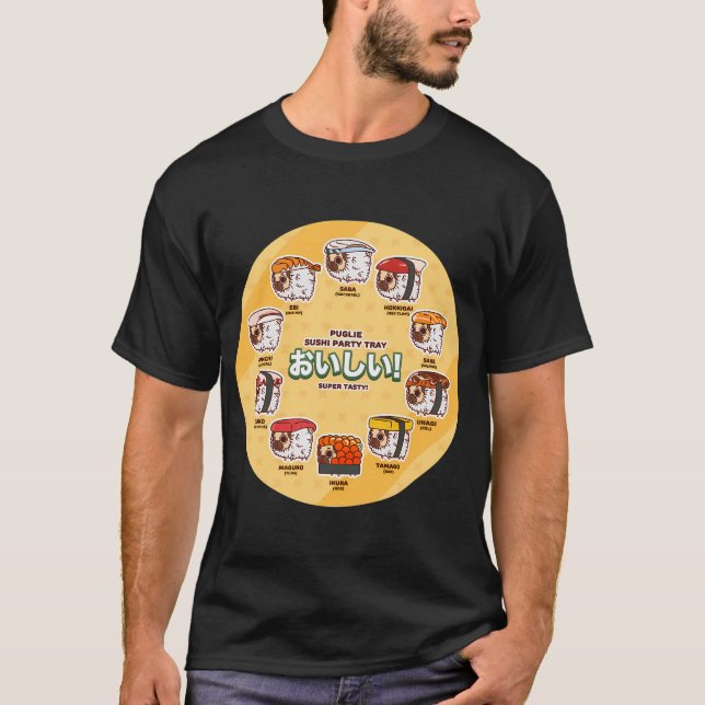Sushi Party Tablett T-Shirt (Vorderseite)