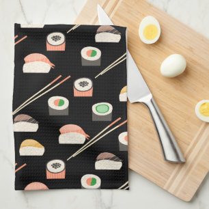 Sushi Pattern Geschirrtuch