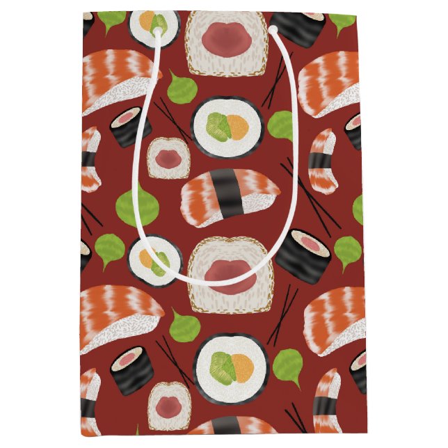 Sushi Pattern Mittlere Geschenktüte (Vorderseite)