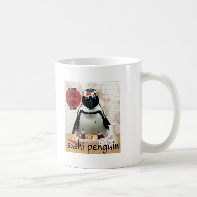 Sushi-Pinguin Kaffeetasse (Rechts)