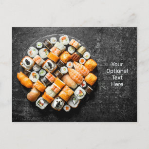 Sushi Platter Postcard Postkarte