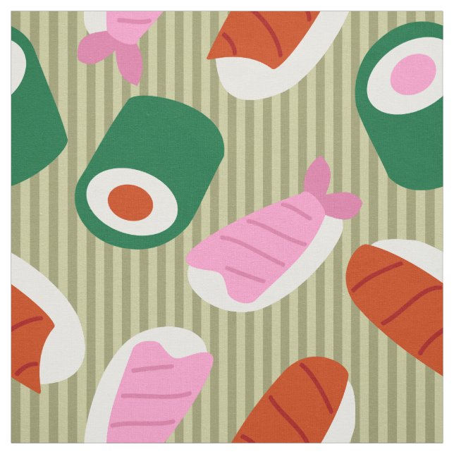 Sushi-Pop-Kunst Stoff (Muster)