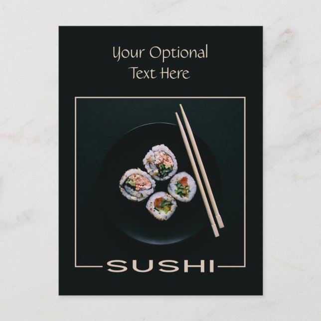 Sushi-Postkarte Postkarte (Vorderseite)
