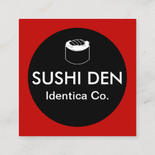 Sushi Quadratische Visitenkarte
