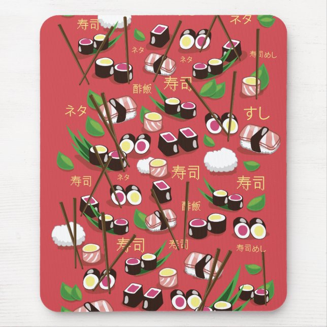Sushi Red Mousepad (Vorne)