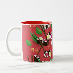 Sushi Red Zweifarbige Tasse